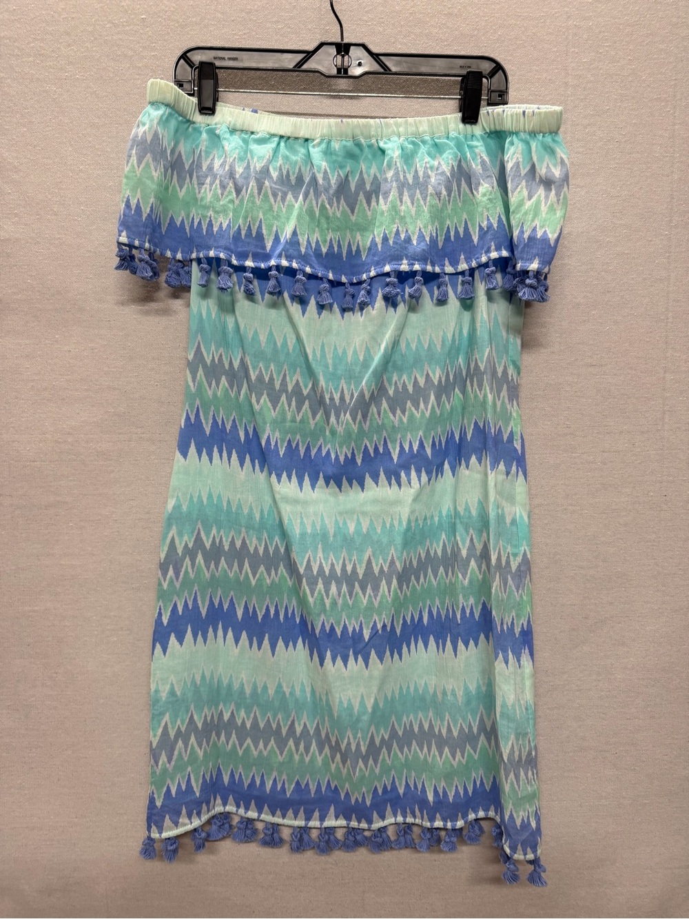 NWT Sail to Sable Off Shoulder Tassel Dress - size M